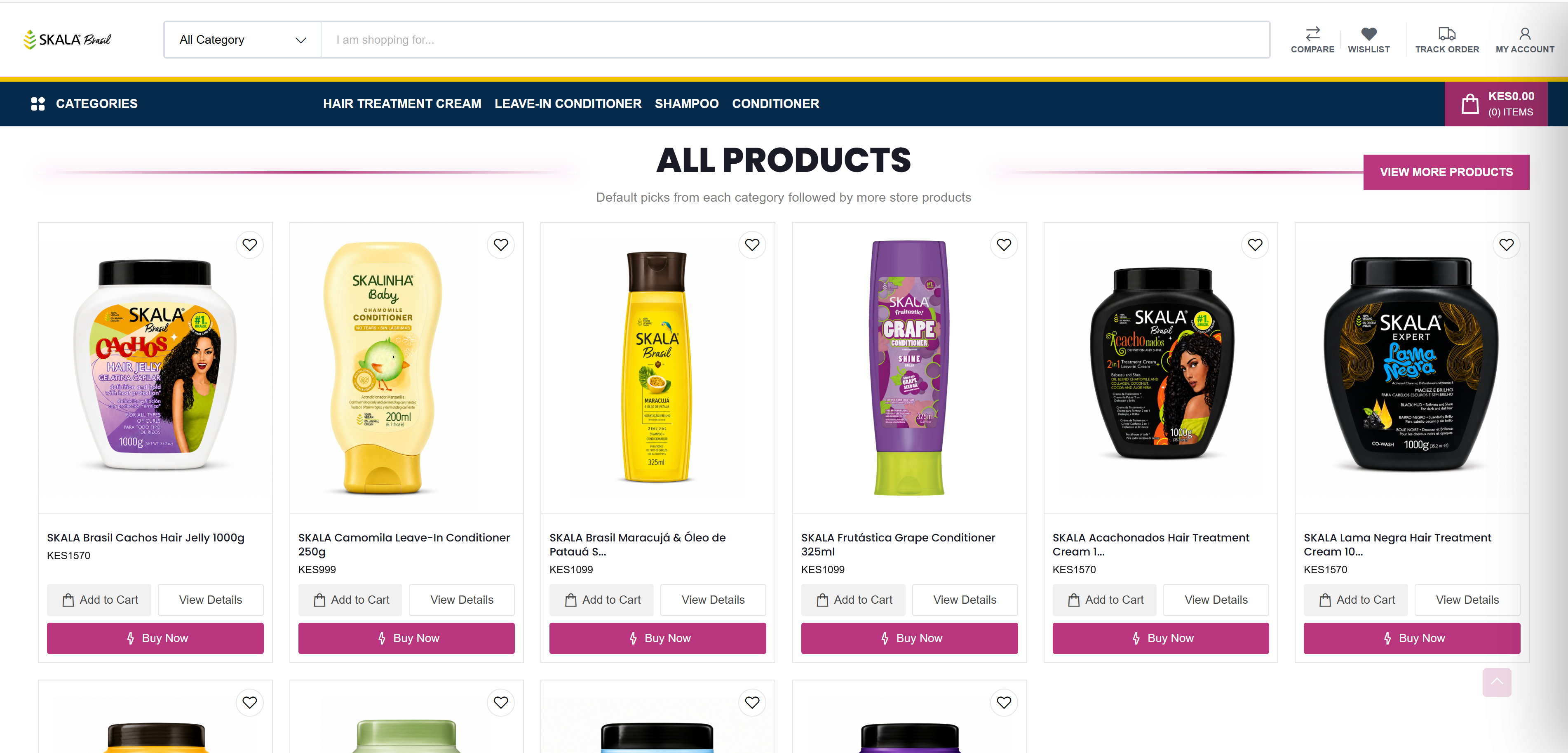 QuickTouch ecommerce website showing product categories, images, prices, and shopping options